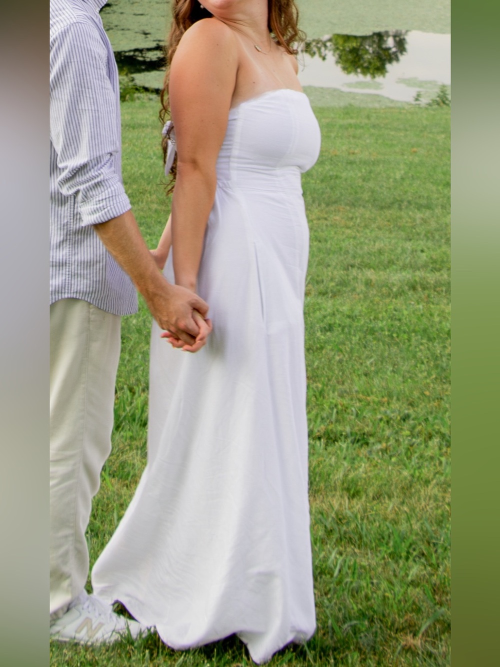 Japna Strapless White dress